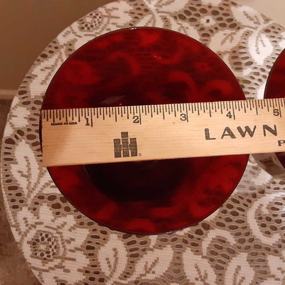 Home Essentials Ruby Red Water Goblets - Picture 5 of 5